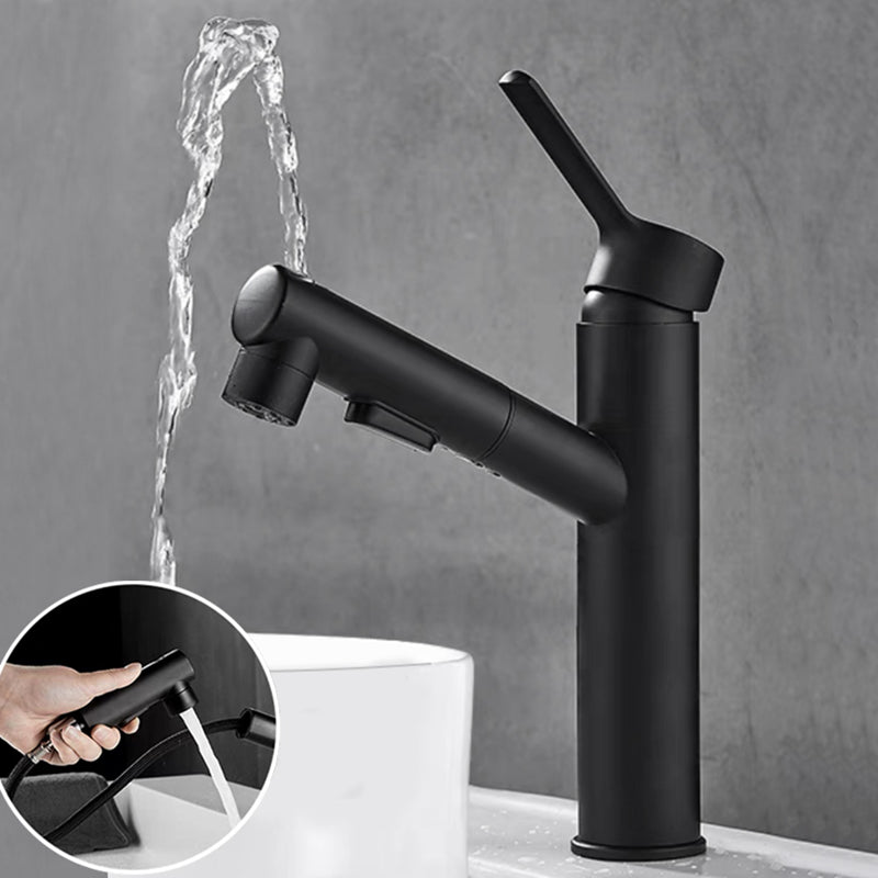 Contemporary Bathroom Vessel Faucet Single-Handle Swivel Spout Vessel Sink Faucet