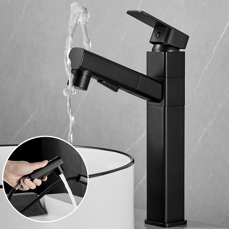 Contemporary Bathroom Vessel Faucet Single-Handle Swivel Spout Vessel Sink Faucet