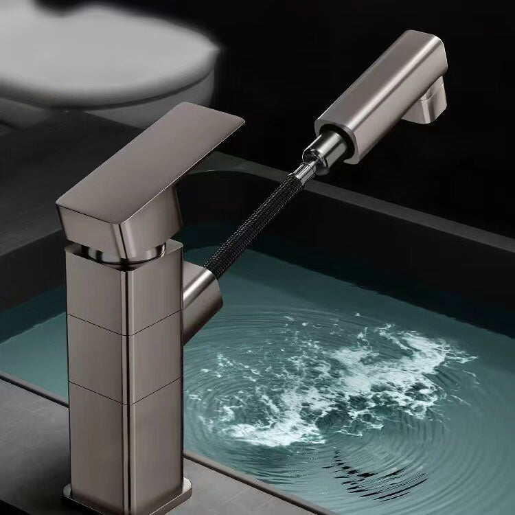 Contemporary Bathroom Vessel Faucet Single-Handle Swivel Spout Vessel Sink Faucet