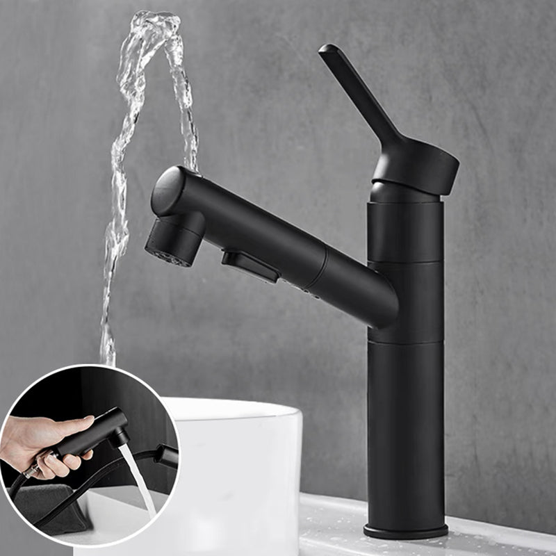 Contemporary Bathroom Vessel Faucet Single-Handle Swivel Spout Vessel Sink Faucet