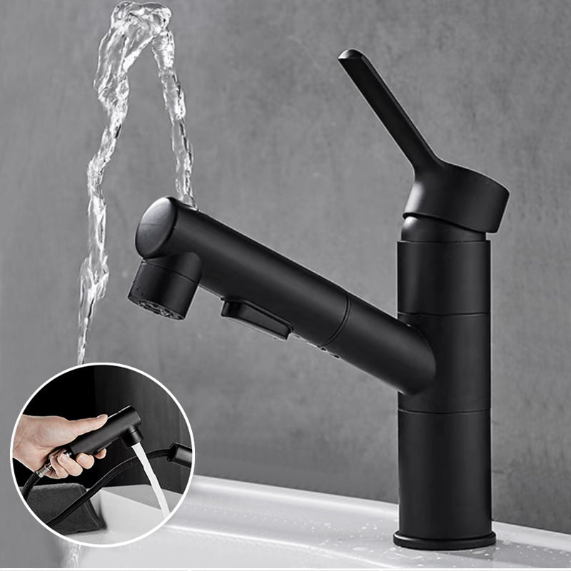 Contemporary Bathroom Vessel Faucet Single-Handle Swivel Spout Vessel Sink Faucet