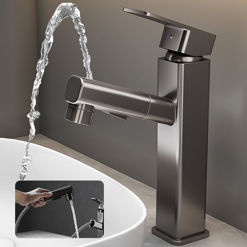 Contemporary Bathroom Vessel Faucet Single-Handle Swivel Spout Vessel Sink Faucet