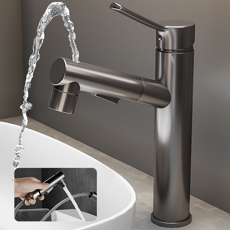 Contemporary Bathroom Vessel Faucet Single-Handle Swivel Spout Vessel Sink Faucet