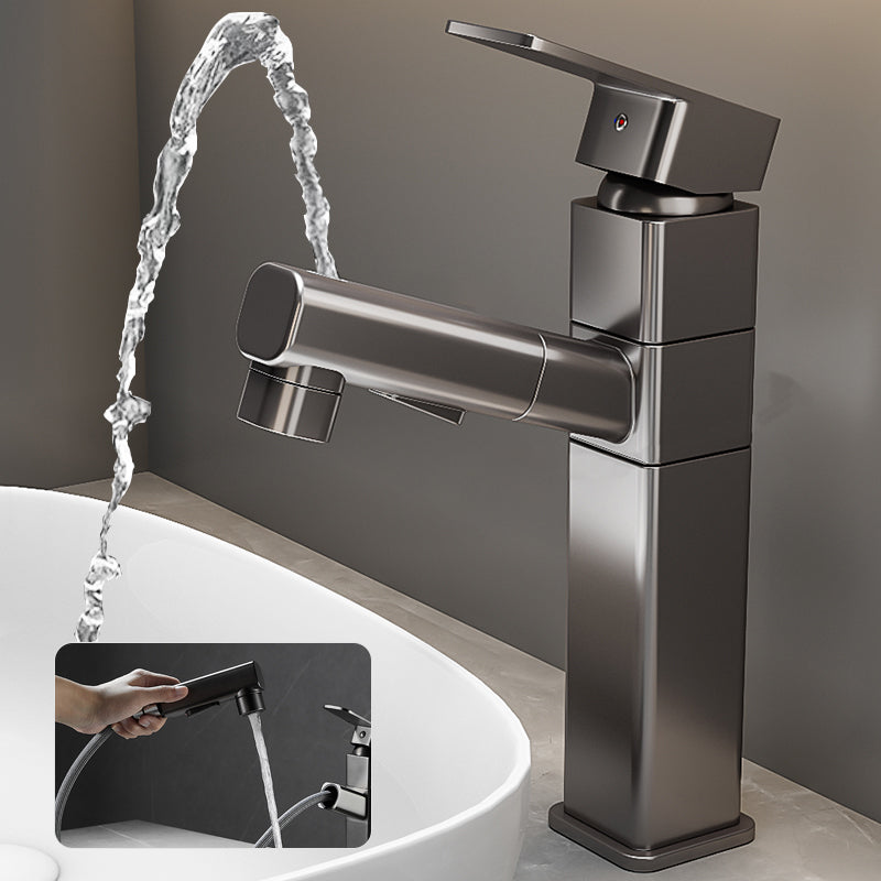 Contemporary Bathroom Vessel Faucet Single-Handle Swivel Spout Vessel Sink Faucet