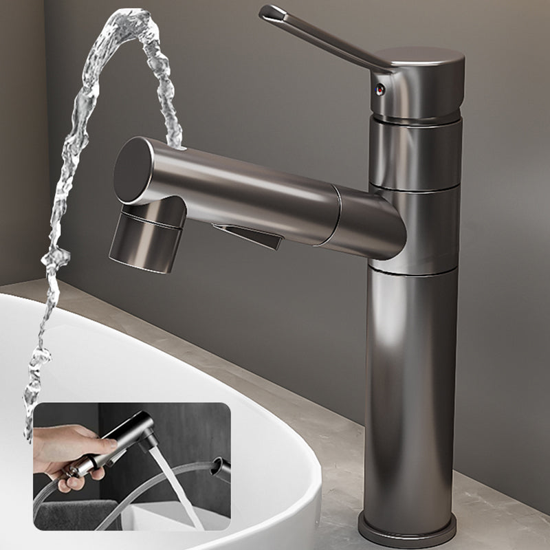 Contemporary Bathroom Vessel Faucet Single-Handle Swivel Spout Vessel Sink Faucet