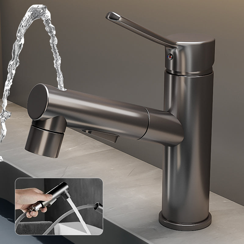 Contemporary Bathroom Vessel Faucet Single-Handle Swivel Spout Vessel Sink Faucet