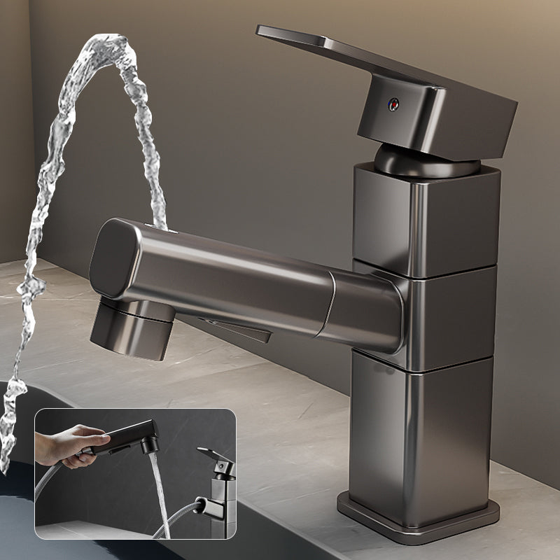 Contemporary Bathroom Vessel Faucet Single-Handle Swivel Spout Vessel Sink Faucet