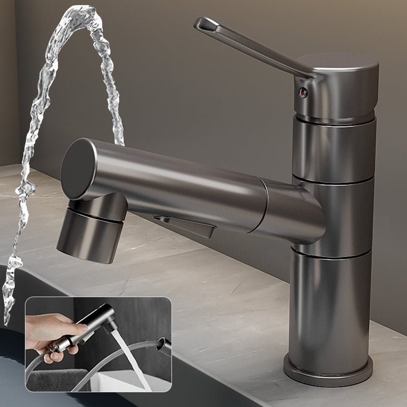 Contemporary Bathroom Vessel Faucet Single-Handle Swivel Spout Vessel Sink Faucet