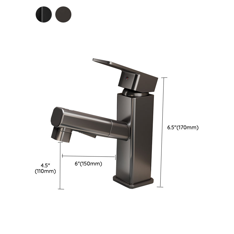 Contemporary Bathroom Vessel Faucet Single-Handle Swivel Spout Vessel Sink Faucet