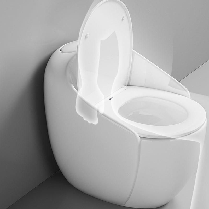 Contemporary Floor Mounted Flush Toilet Siphon Jet Toilet Bowl for Washroom