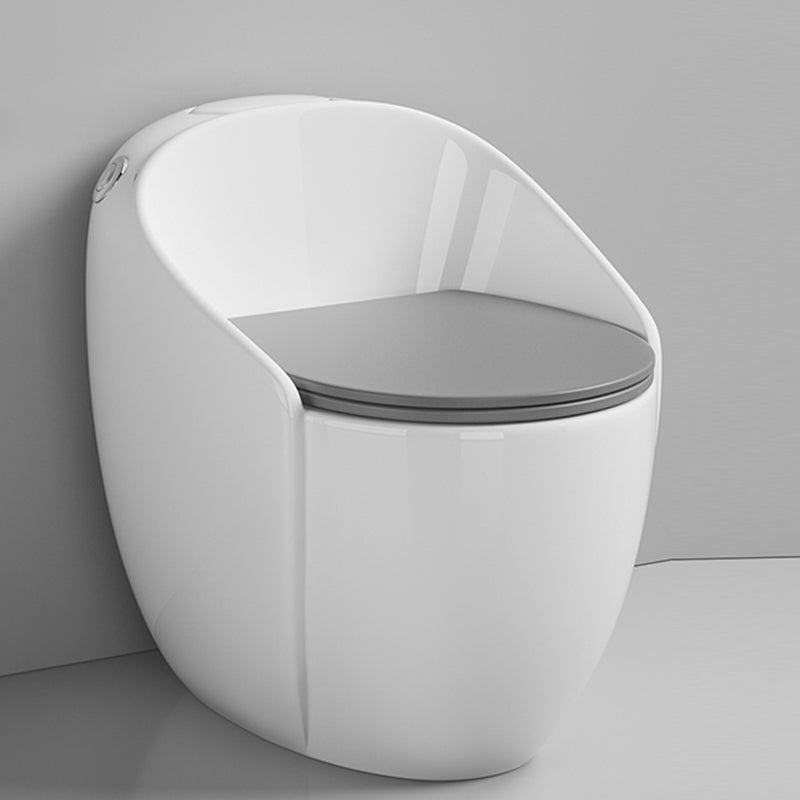 Contemporary Floor Mounted Flush Toilet Siphon Jet Toilet Bowl for Washroom