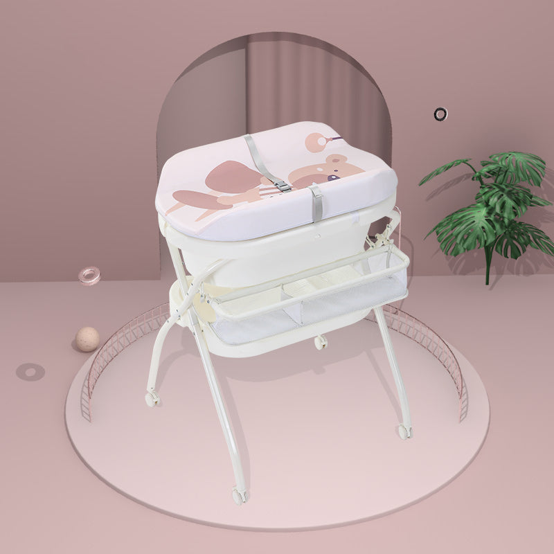 Modern Folding Changing Table Plastic Baby Changing Table With Bathtub