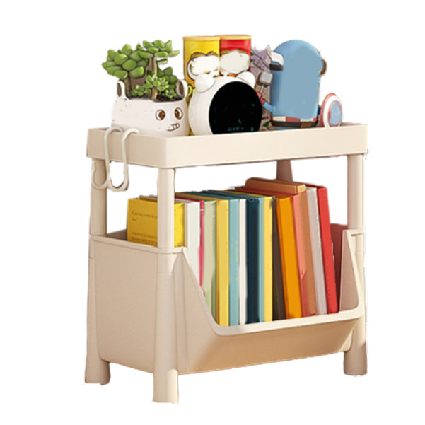 Scandinavian Book Shelf Freestanding Standard Kids Bookcase in Closed Back