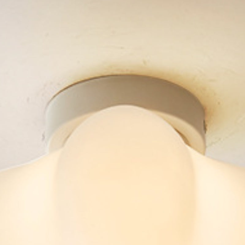 LED Ceiling Flush in Cream White Kids Style Acrylic Ceiling Flush Mount