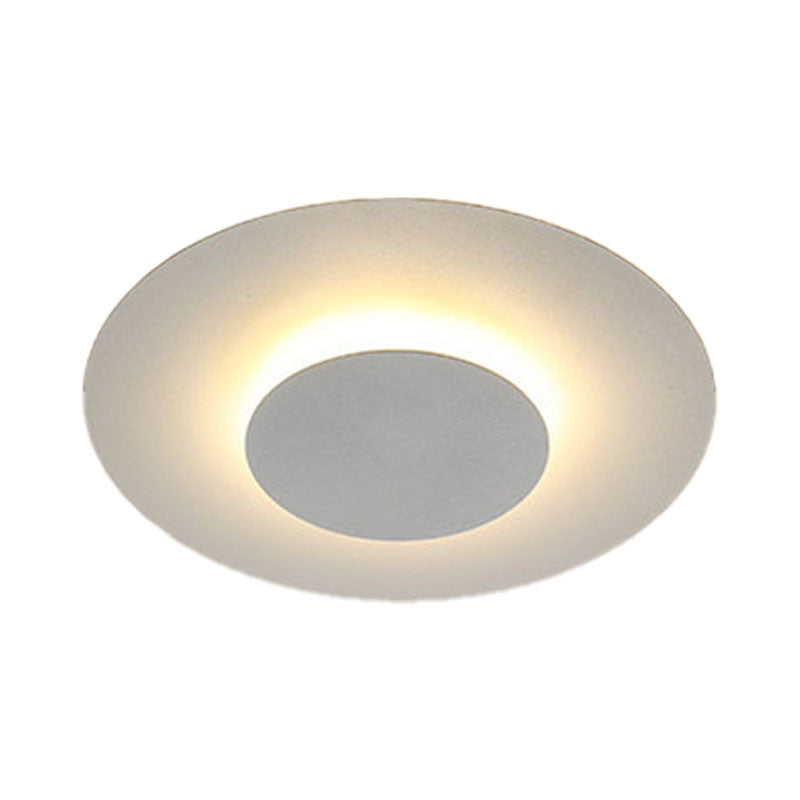 Kids Style LED Ceiling Flush Geometric Iron Flush Mount in White Finish