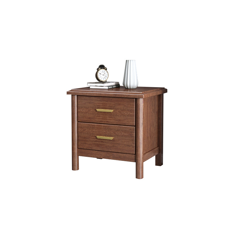 Storage Narrow Nightstand Flat Top Solid Wood Kids Bedside Table