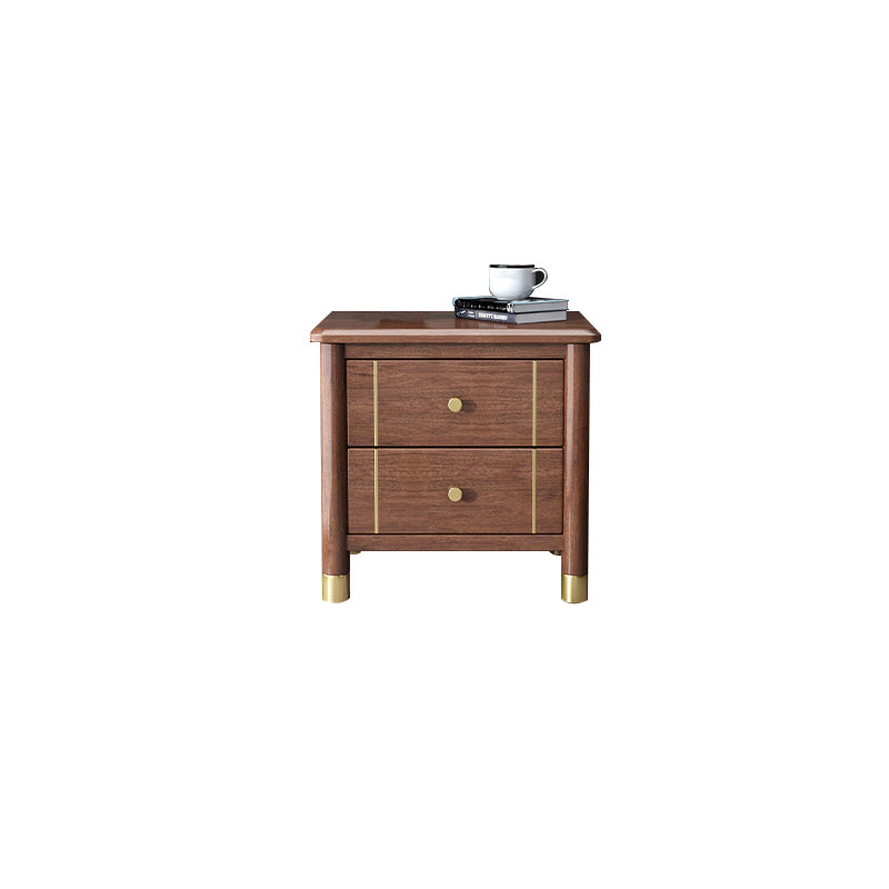 Storage Narrow Nightstand Flat Top Solid Wood Kids Bedside Table