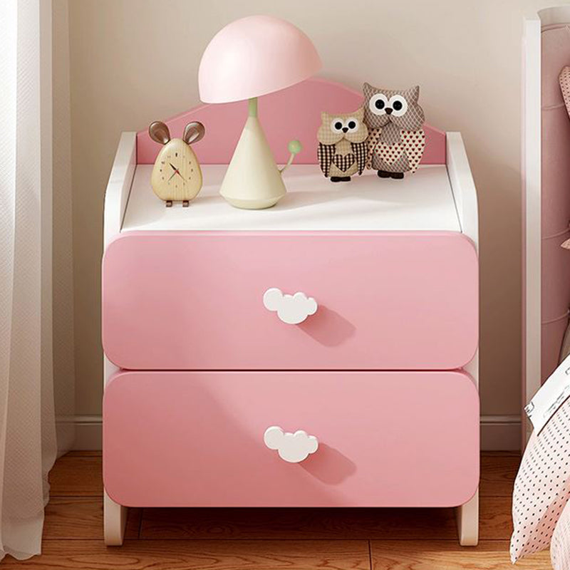 Storage Wooden Kids Nightstand Princess Narrow Kids Bedside Table