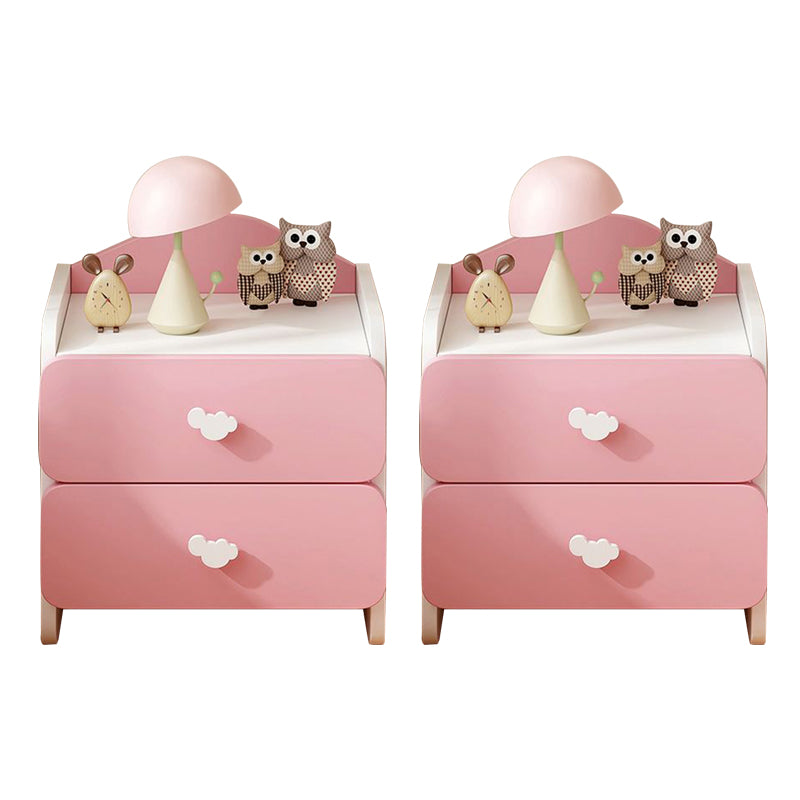 Storage Wooden Kids Nightstand Princess Narrow Kids Bedside Table