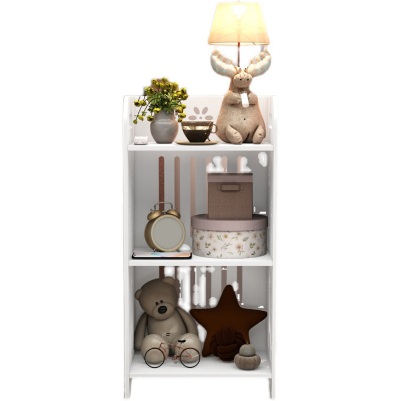 Modern & Contemporary End Table for Nursery Storage White Wooden Flat Top Animals