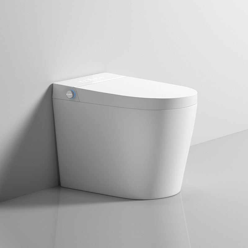 Contemporary White Floor Standing Bidet with Elongated Bowl Shape