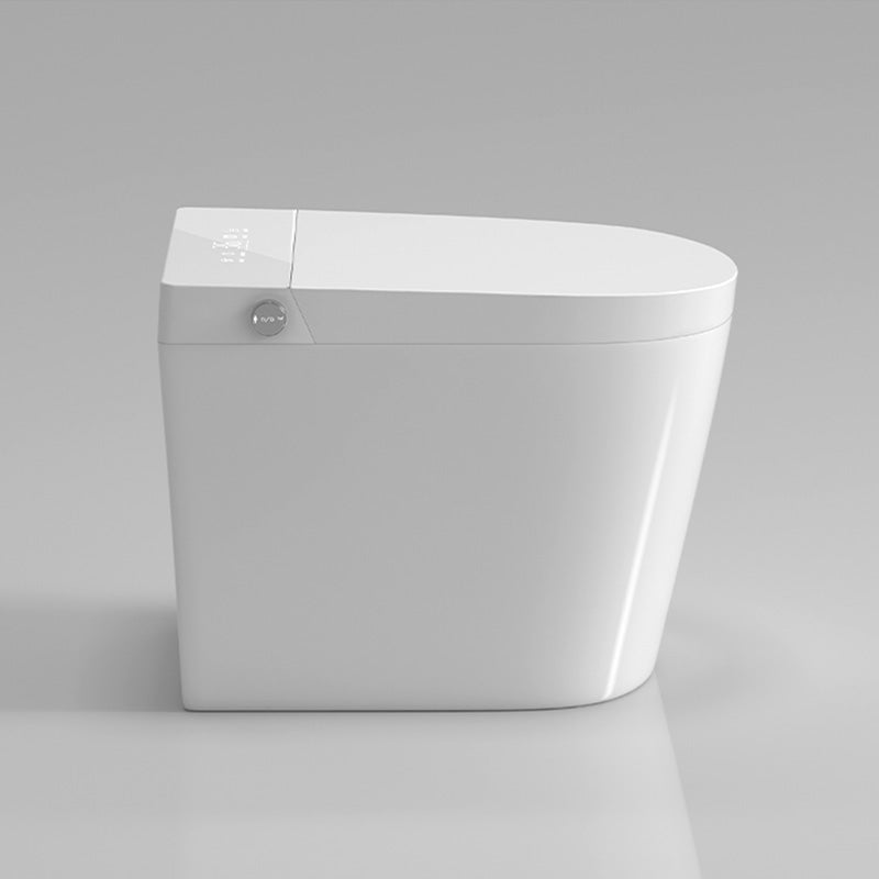 Contemporary White Floor Standing Bidet with Elongated Bowl Shape