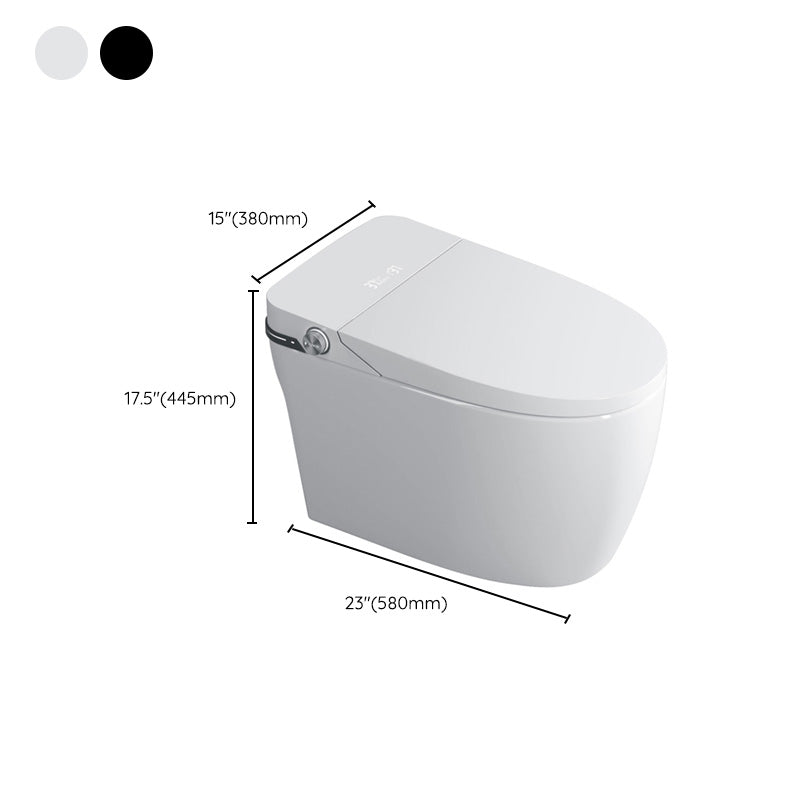 Contemporary White Floor Standing Bidet with Elongated Bowl Shape