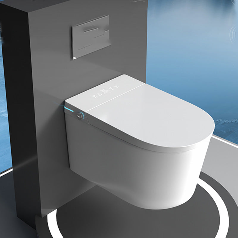 White Wall Hung Toilet Set with Warm Air Dryer and without Water Pressure Control