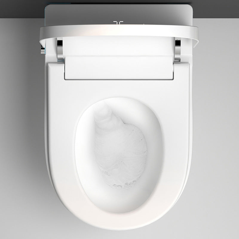 White Wall Hung Toilet Set with Warm Air Dryer and without Water Pressure Control