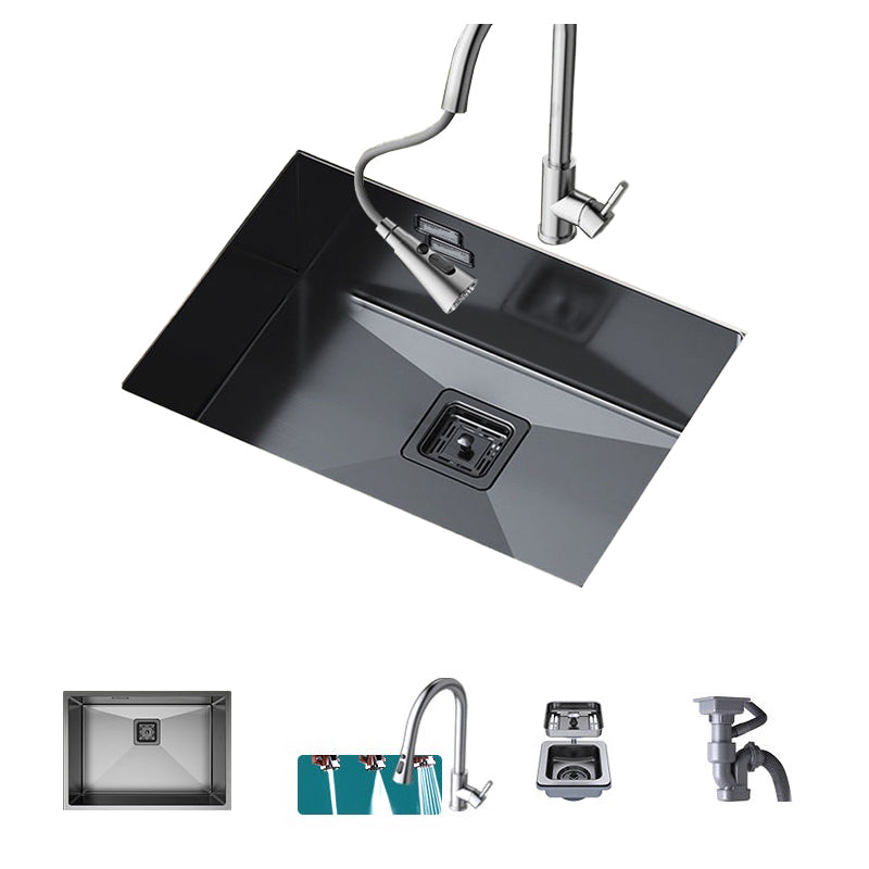 Noise-cancelling Design Kitchen Sink Stainless Steel Undermount Rectangle Kitchen Sink