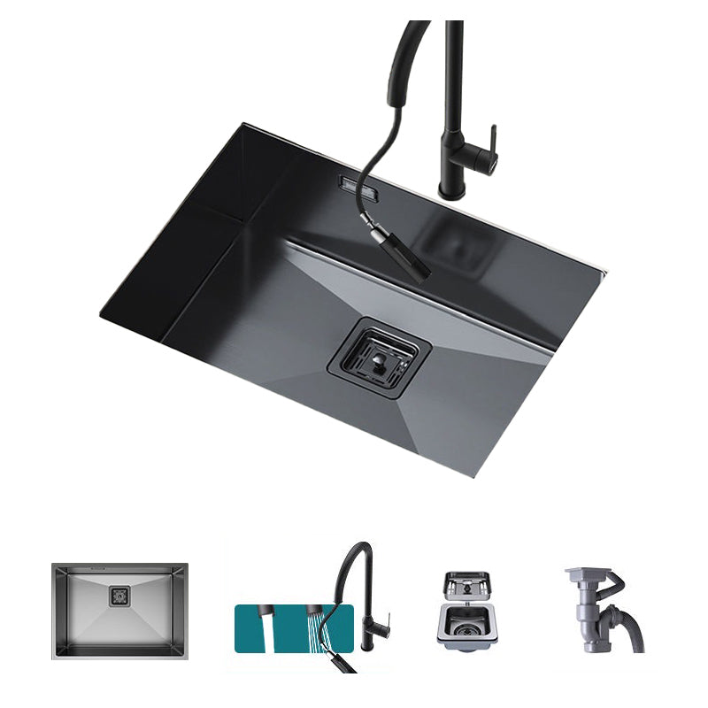 Noise-cancelling Design Kitchen Sink Stainless Steel Undermount Rectangle Kitchen Sink