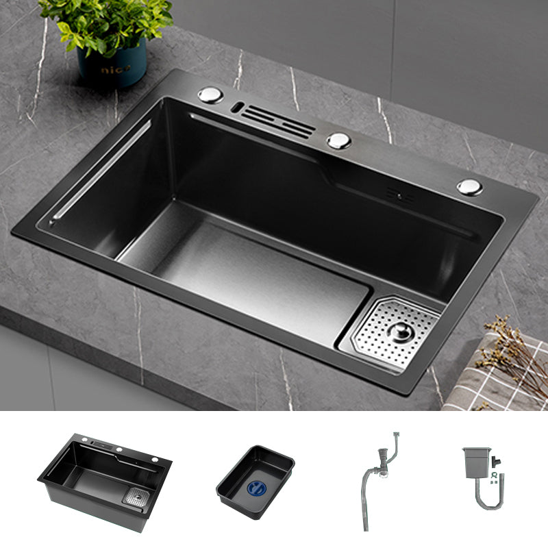 Noise-cancelling Design Kitchen Sink Stainless Steel Drop-In Kitchen Sink