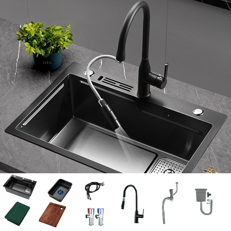 Noise-cancelling Design Kitchen Sink Stainless Steel Drop-In Kitchen Sink