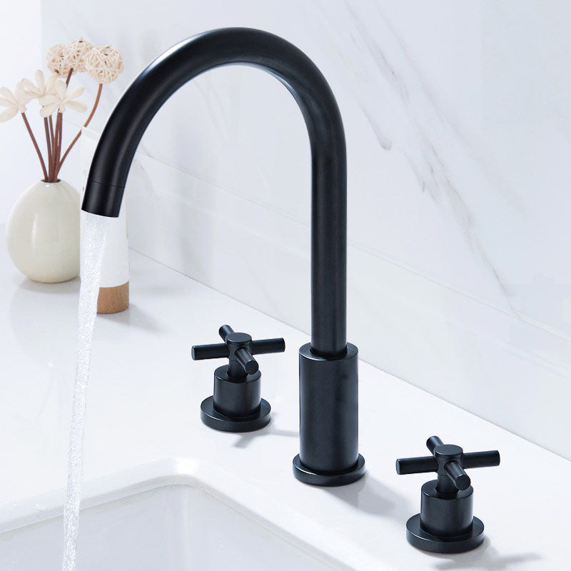 Modern Roman Tub Faucet Set Copper Deck-Mount with Handles Bathtub Faucet