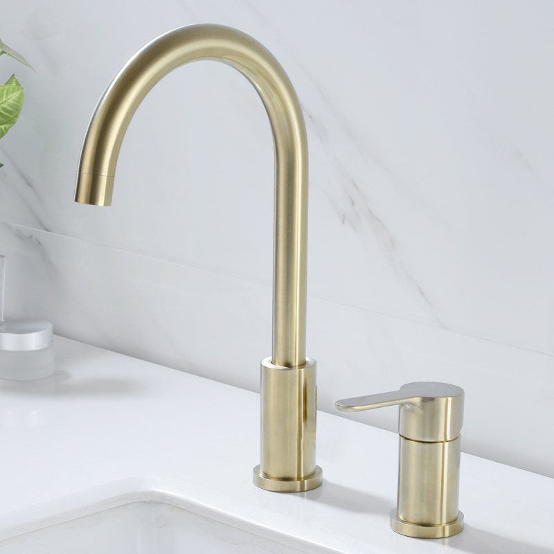 Modern Roman Tub Faucet Set Copper Deck-Mount with Handles Bathtub Faucet