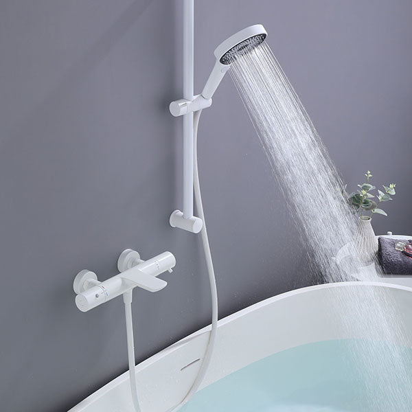 Modern Tub Filler Trim Copper Wall Mounted with Handshower Waterfall Tub Filler