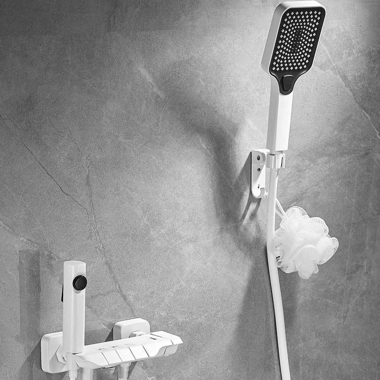 Push Button Shower System Wall Mount Handshower Square Shower System with Shower Hose