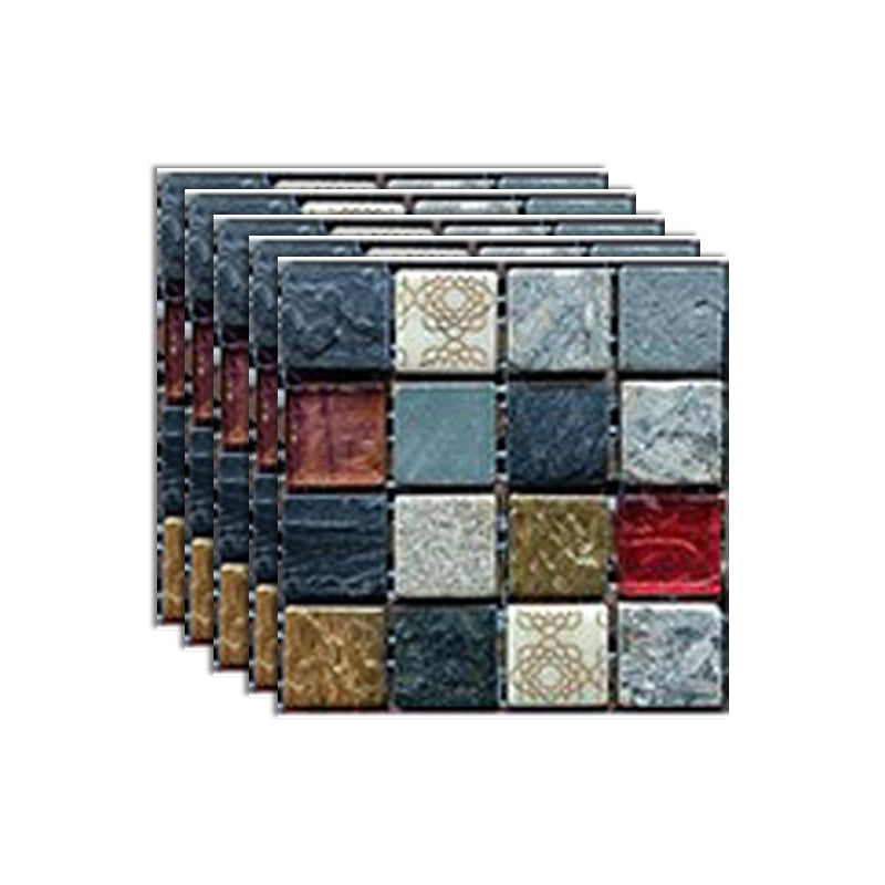 Mosaic Tile Peel and Stick Tile Plastic Waterproof Peel & Stick Mosaic Tile