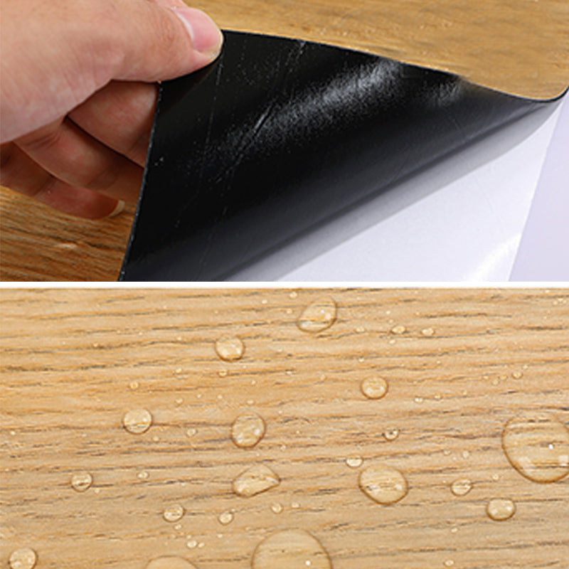 Modern Peel and Stick Tiles PVC Wood Look Stain Resistant Vinyl Plank