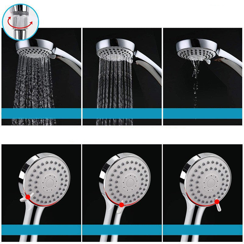 Classic Dual Shower Head Square Large Shower Head with Round Hand Shower