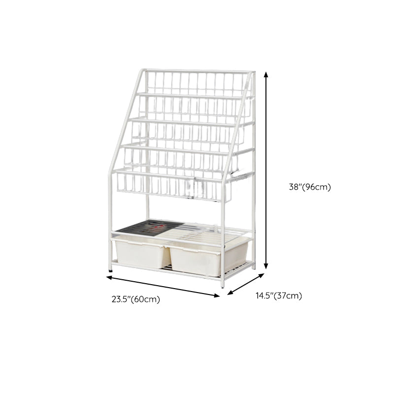 Warm White Freestanding Bookshelf Closed Back Children's Bookshelf