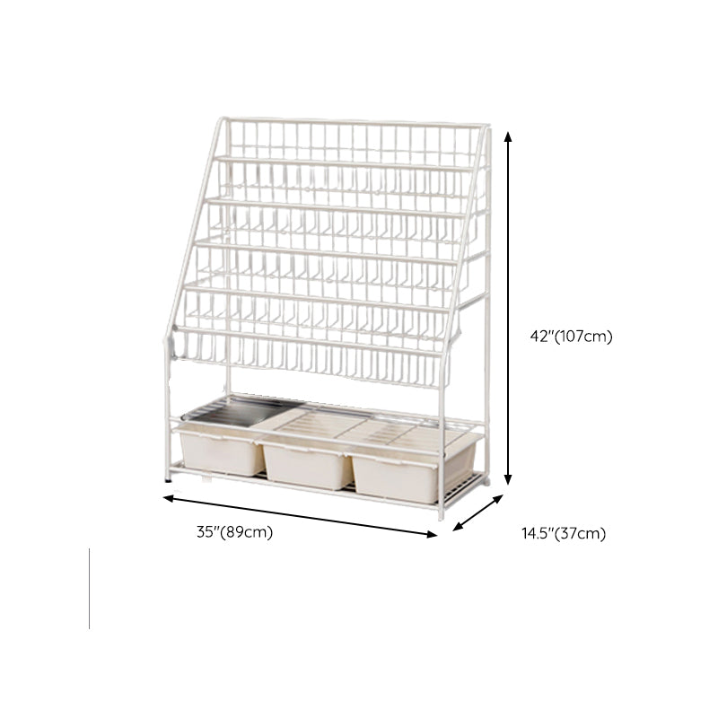 Warm White Freestanding Bookshelf Closed Back Children's Bookshelf