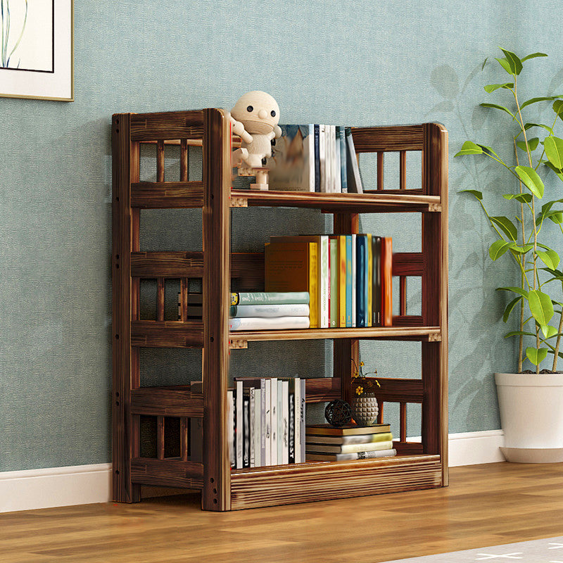 Contemporary Open Back Standard Kids Bookcase Solid Wood Standard Bookcase