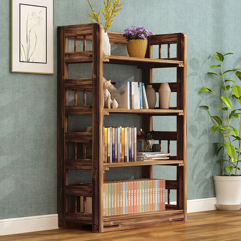 Contemporary Open Back Standard Kids Bookcase Solid Wood Standard Bookcase