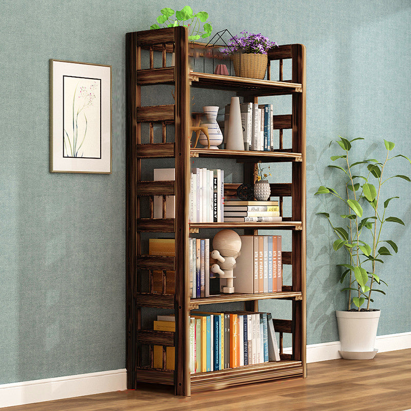 Contemporary Open Back Standard Kids Bookcase Solid Wood Standard Bookcase