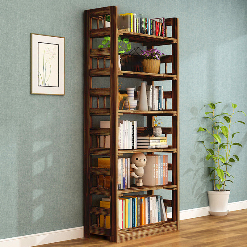 Contemporary Open Back Standard Kids Bookcase Solid Wood Standard Bookcase