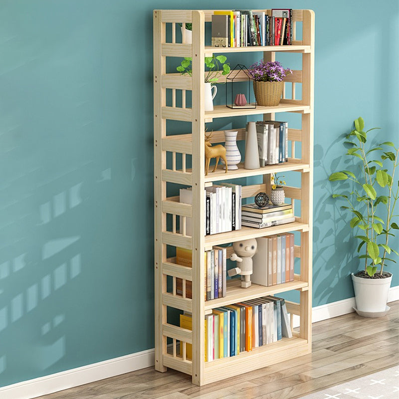 Contemporary Open Back Standard Kids Bookcase Solid Wood Standard Bookcase