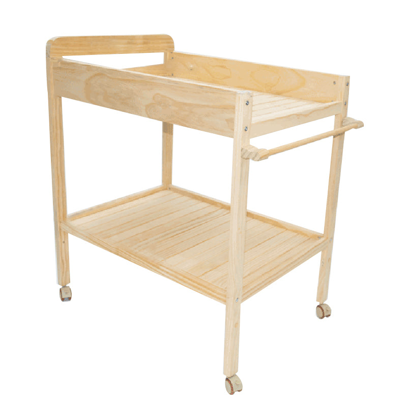 Shelf Changing Table Wooden Flat Top Baby Changing Table with Storage