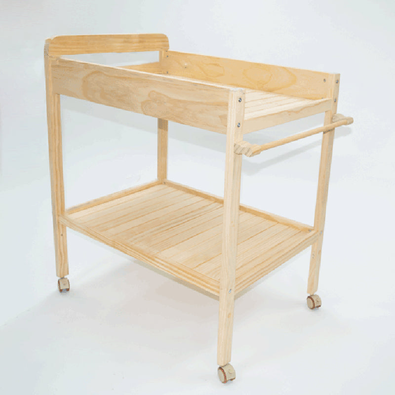 Shelf Changing Table Wooden Flat Top Baby Changing Table with Storage