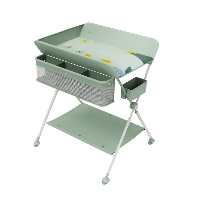 Safety Rails Baby Changing Table for Home, Portable Changing Table with Flat Top